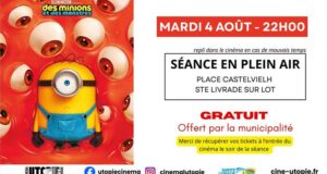 Séance de Cinéma Offerte pour le Film Des Minions et Des Monstres