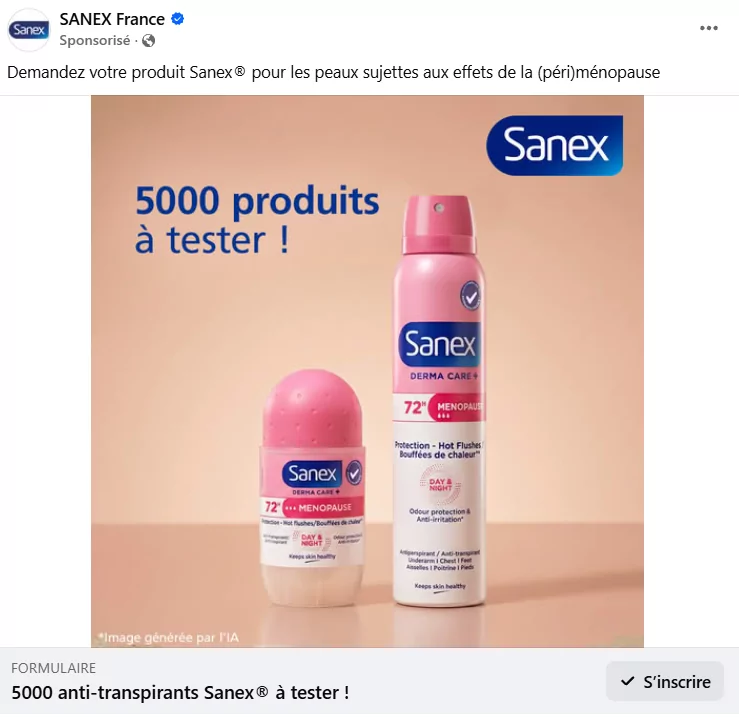 Échantillons Gratuits Sanex Anti-transpirants