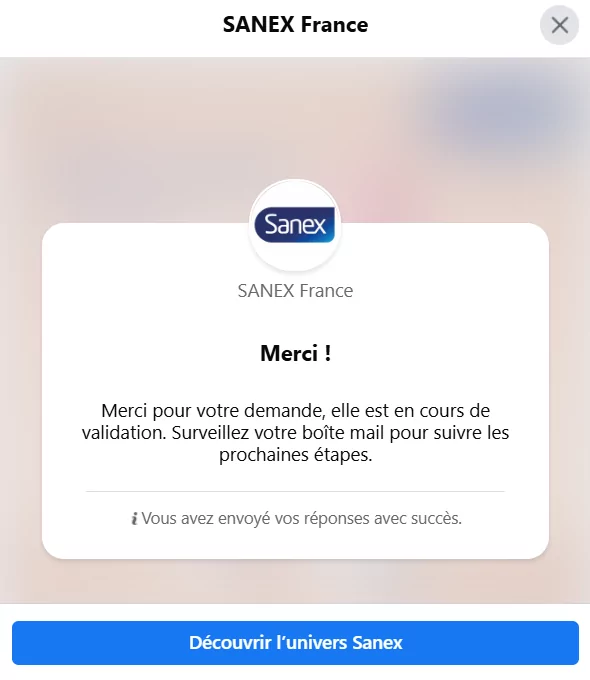 Échantillons Gratuits Sanex