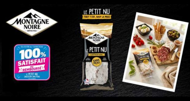 Saucisson Le Petit Nu MONTAGNE NOIRE 100% remboursé