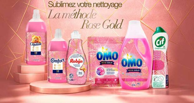 2000 packs OMO et Cajoline Rose Gold offerts