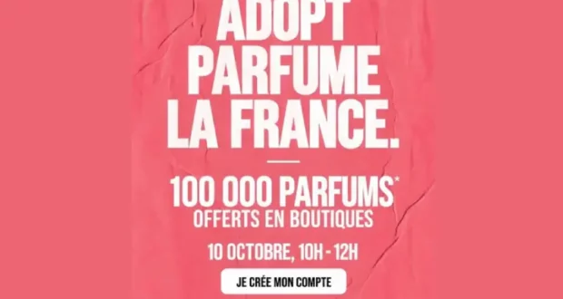 100 000 parfums Adopt gratuits