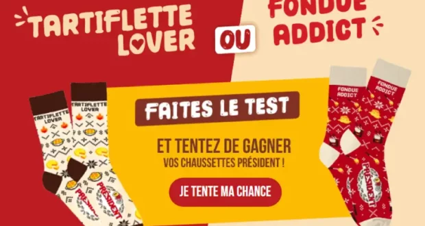 1000 paires de chaussettes Président à gagner