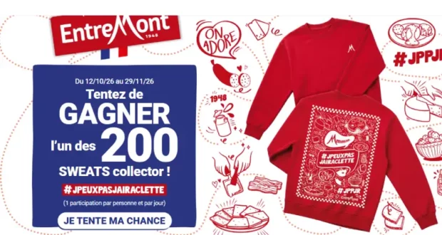 200 sweats collector à gagner